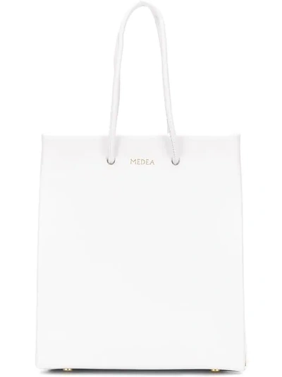 Medea Small Shopping Bag In White