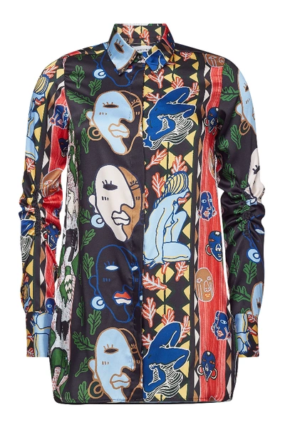 Carven Printed Shirt In Multicolor