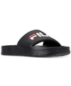 Fila Men's Drifter Slide Sandals From Finish Line In Blk/fred/wht