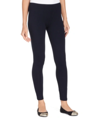 Hue Women's Cotton Leggings, Created For Macy's In Navy