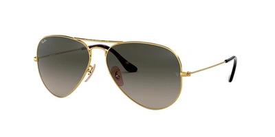 Ray Ban Aviator Classic Green Classic G-15 Unisex Sunglasses Rb3025 919031 58 In Gold