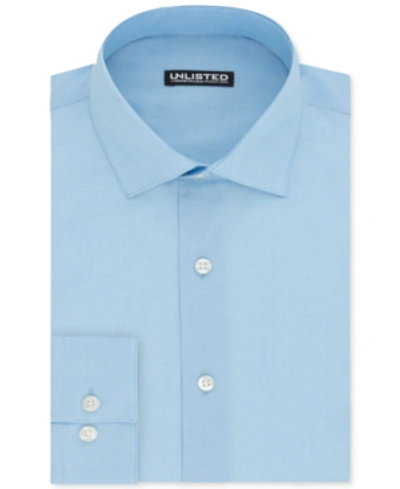 Kenneth Cole Unlisted By  Men's Slim-fit Dress Shirt In Light Blue