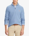 Polo Ralph Lauren Half-zip Pullover Sweater In Jamaica Blue Heather