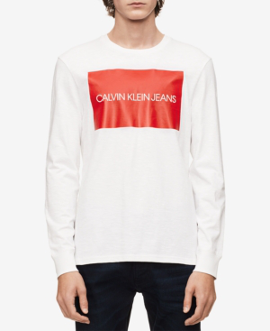 calvin klein men's long sleeve shirts