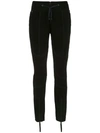 Andrea Bogosian Suede Skinny Trousers - Black