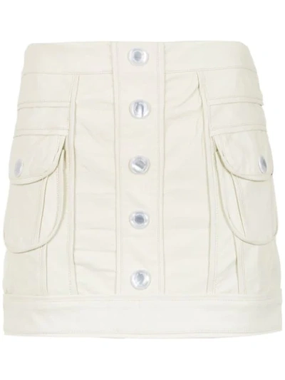Andrea Bogosian Leather Skirt - 白色 In White