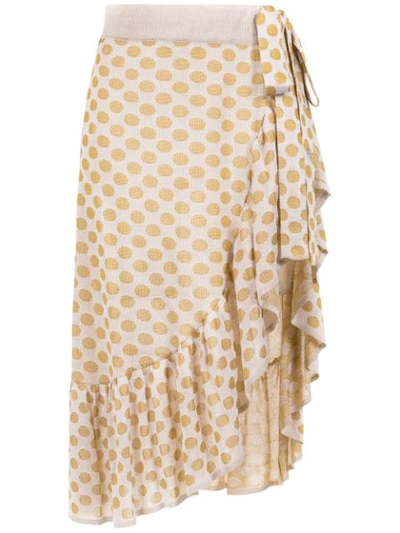 Cecilia Prado Chanel Asymmetric Skirt In Yellow