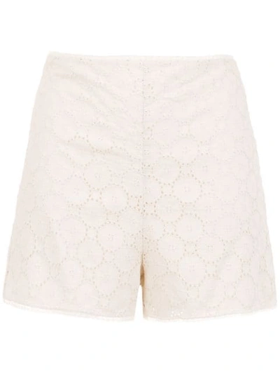 Nk High Waisted Shorts - White