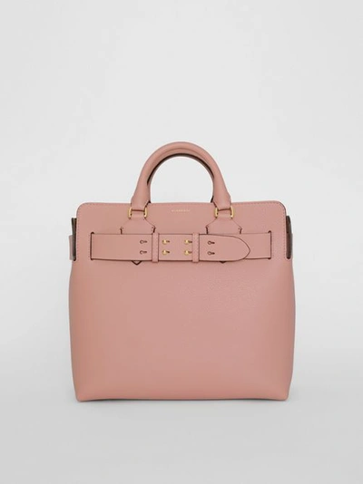 Burberry The Medium Leather Belt Bag In Ash Rose