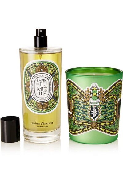 Diptyque Sapin De Lumière Room Spray And Scented Candle Gift Set -  Colorless | ModeSens