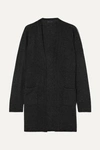 Atm Anthony Thomas Melillo Two-pocket Open-front Mid-length Cashmere Cardigan In Charcoal