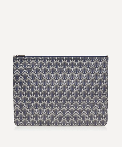 Liberty London Iphis Large Clutch Pouch In Light Grey