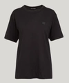 Acne Studios Nash Face T-shirt In Black