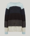 Acne Studios Albah Thick Striped Wool-blend Jumper In Blue