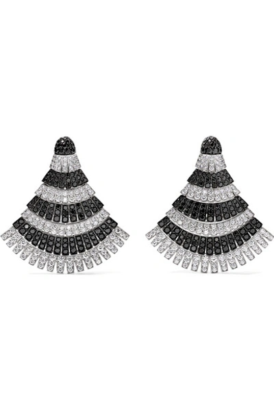 De Grisogono Ventaglio 18-karat White Gold Diamond Earrings