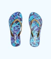 Lilly Pulitzer Pool Flip Flop In Bali Blue Sway This Way Shoe