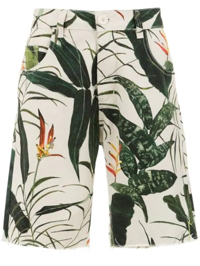 Osklen Printed Shorts In White