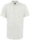 Osklen Plaid Linen Shirt In White