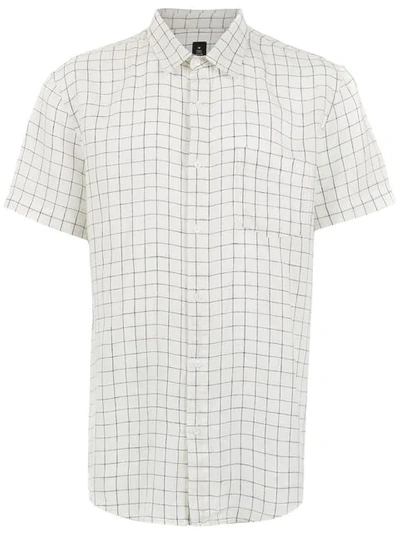 Osklen Plaid Linen Shirt In White
