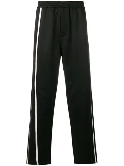 Helmut Lang Men's Sport Striped Track Pants In Black