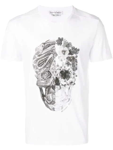 alexander mcqueen men's skull t shirt