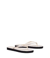 Tory Burch Printed-strap Thin Flip-flop In Ivory Early Bird