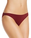 Stella Mccartney Smooth & Lace Bikini In Garnet Red