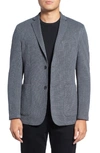Vince Camuto Slim Fit Stretch Knit Sport Coat In Heather Charcoal Mesh