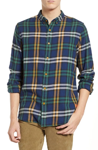 Scotch & Soda Check Flannel Shirt In Combo E