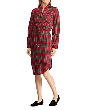 Ralph Lauren Lauren Plaid Shirt Dress In Red Multi | ModeSens