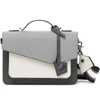 Botkier Cobble Hill Leather Crossbody Bag In Pewter Combo