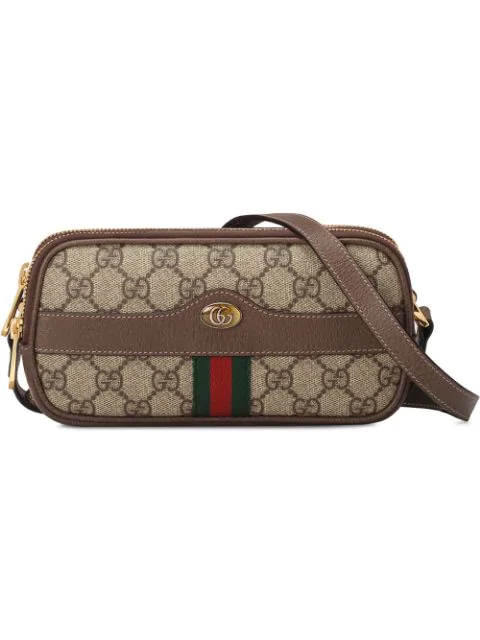 gucci ophidia gg supreme canvas wristlet