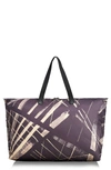 Tumi Voyageur Just In Case Packable Nylon Tote - Grey In Lines Print