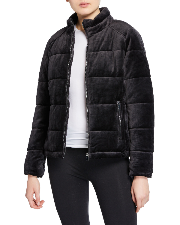 marc new york velvet puffer jacket
