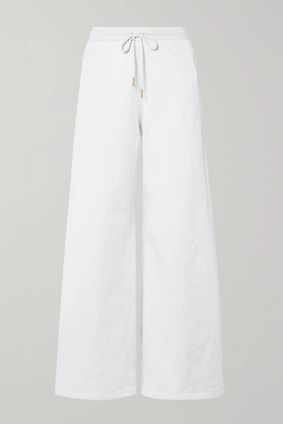 Opening Ceremony Cotton-terry Track Pants In Light Gray