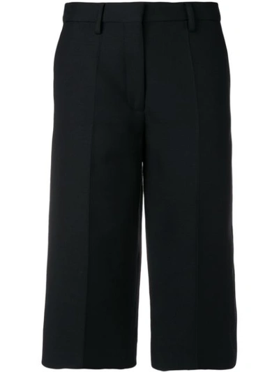 Valentino Wool & Silk Culottes In Black