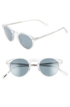 Oliver Peoples Gregory Peck 47mm Retro Sunglasses In Indigo