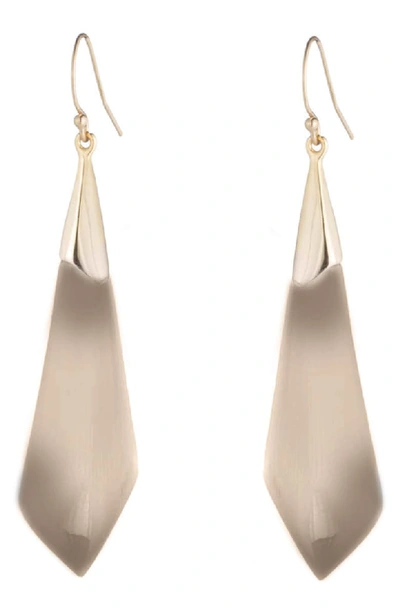 Alexis Bittar Faceted Wire Earrings In Warm Grey