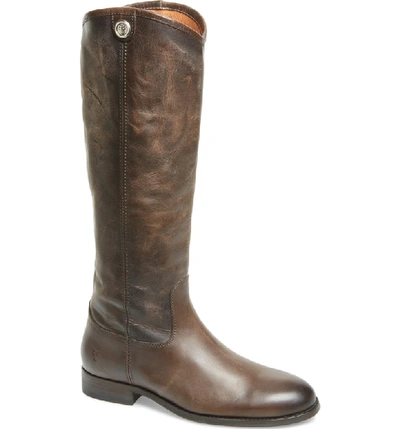Frye Melissa Button 2 Knee High Boot In Slate Leather
