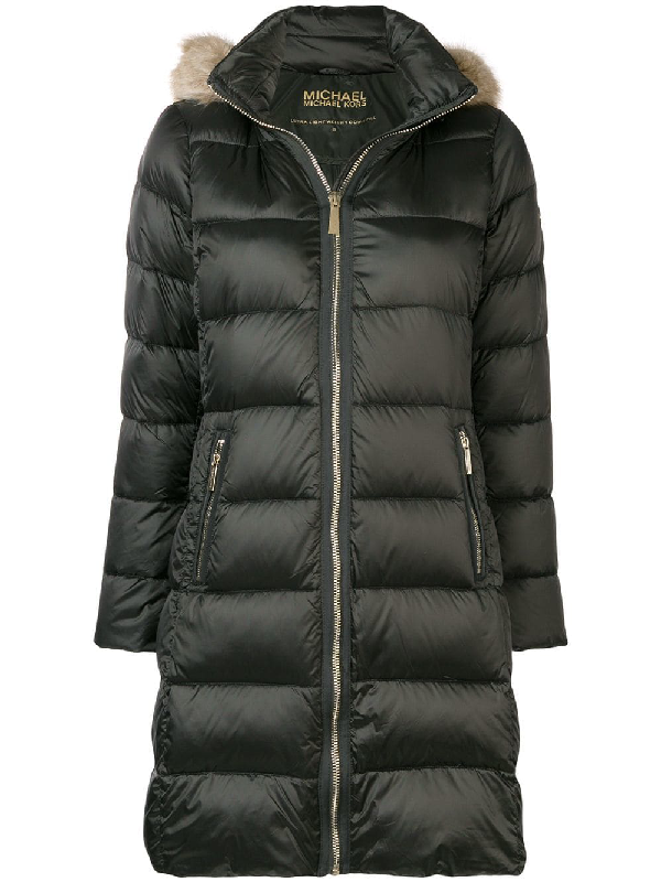 michael kors green puffer jacket