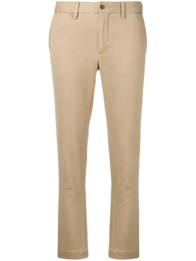 Polo Ralph Lauren Cropped Skinny Chinos In Neutrals