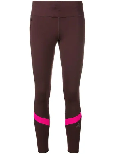 Adidas Originals Workout Tights In Brown