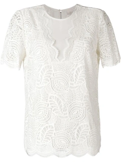 Michael Michael Kors Lace T-shirt - White