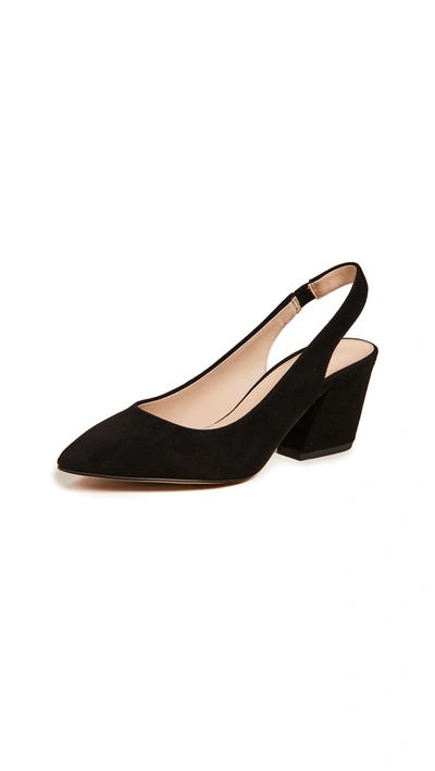 Botkier Shayla Slingback Pumps In Black Suede