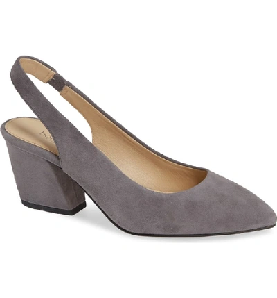 Botkier Women's Shayla Block Heel Slingback Pumps In French Grey Suede