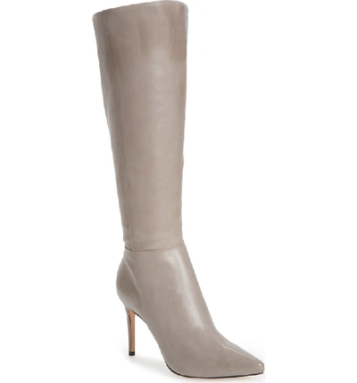 Schutz Magalli Knee High Boot In Mouse Leather
