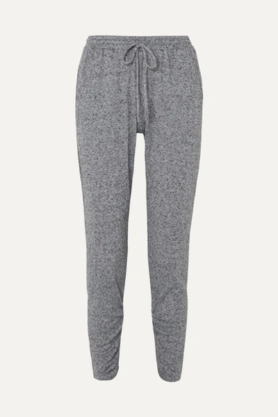 Eberjey Bobby Camp Tapered Jersey Track Pants In Gray
