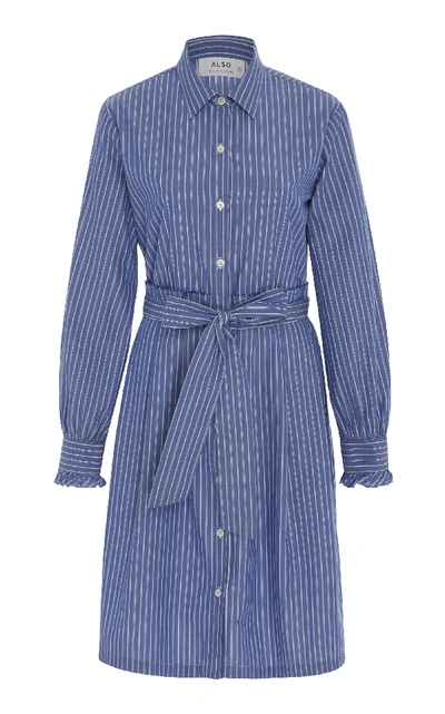 Also Leandra Cotton-poplin Shirt Dress In Stripe