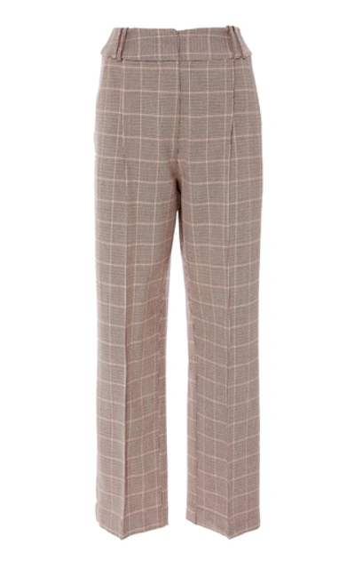 Acler Woodhouse Plaid Twill Pants In Print