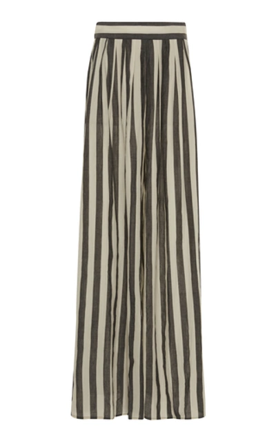 Anaak Annex Striped Wide-leg Pants